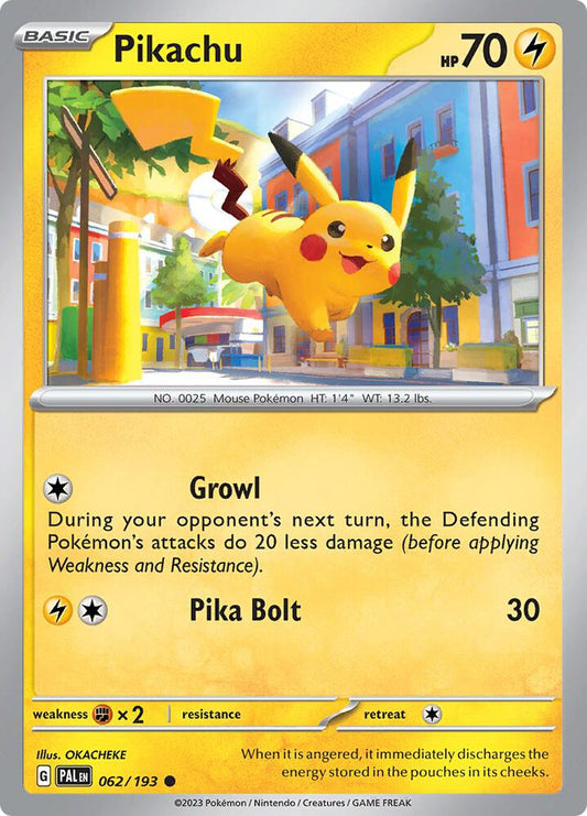 Pikachu - SV02: Paldea Evolved (PAL)  - 062/193  / Common