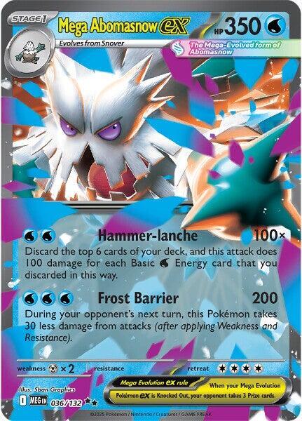 Mega Abomasnow ex - ME01: Mega Evolution (MEG) 036/132 / Double Rare