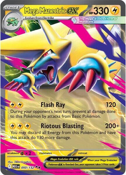 Mega Manectric ex - ME01: Mega Evolution (MEG) 050/132 / Double Rare